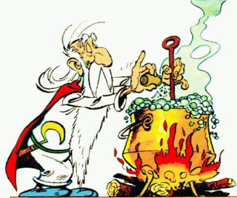 Resultado de imagen de ¿Cuál es el mago de la historia de Asterix y Obelix?